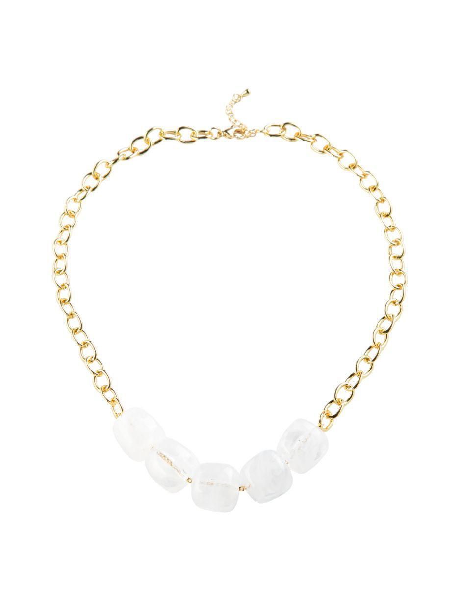 Collar cuadrado Clairéa de baño de oro 18 K 2