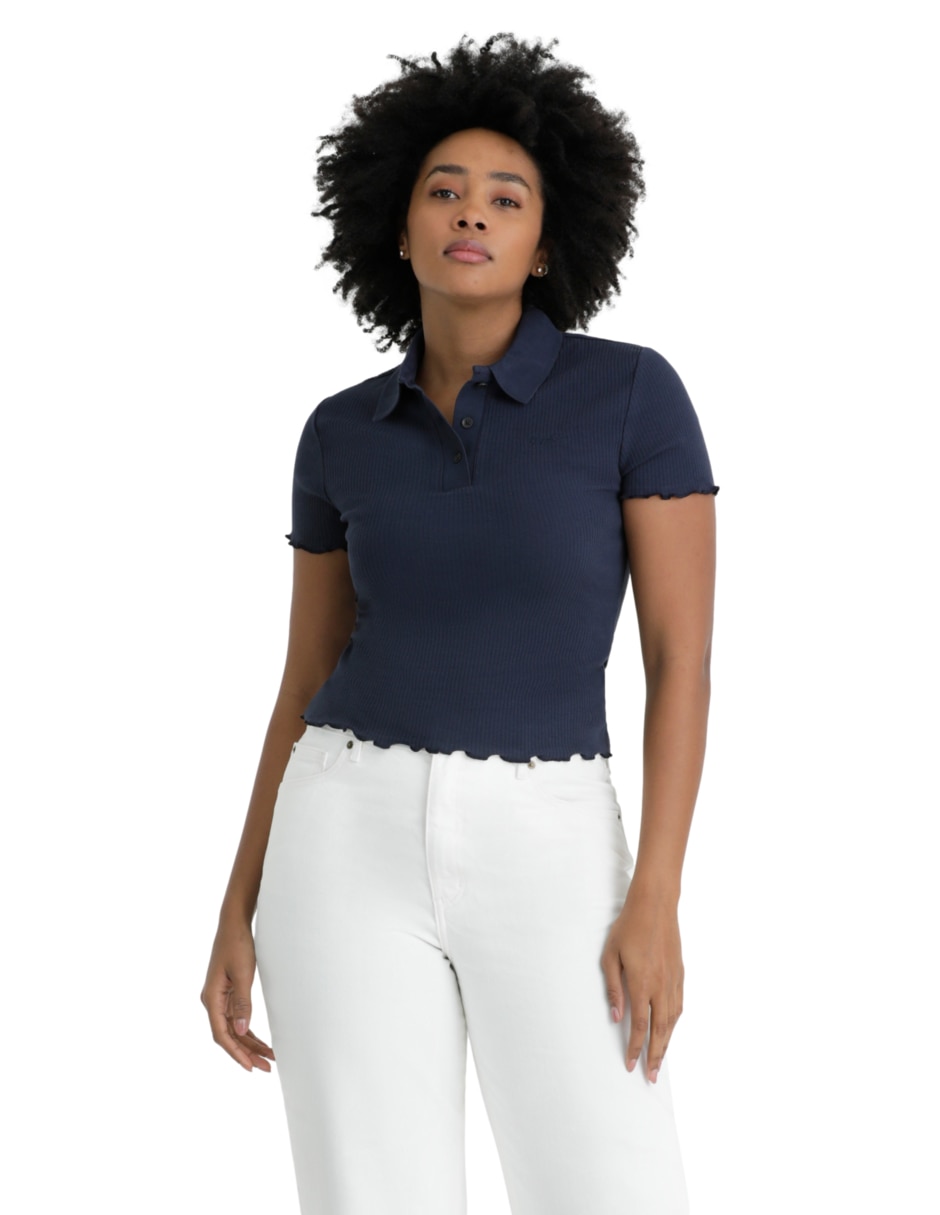 Playera tipo polo para mujer 2