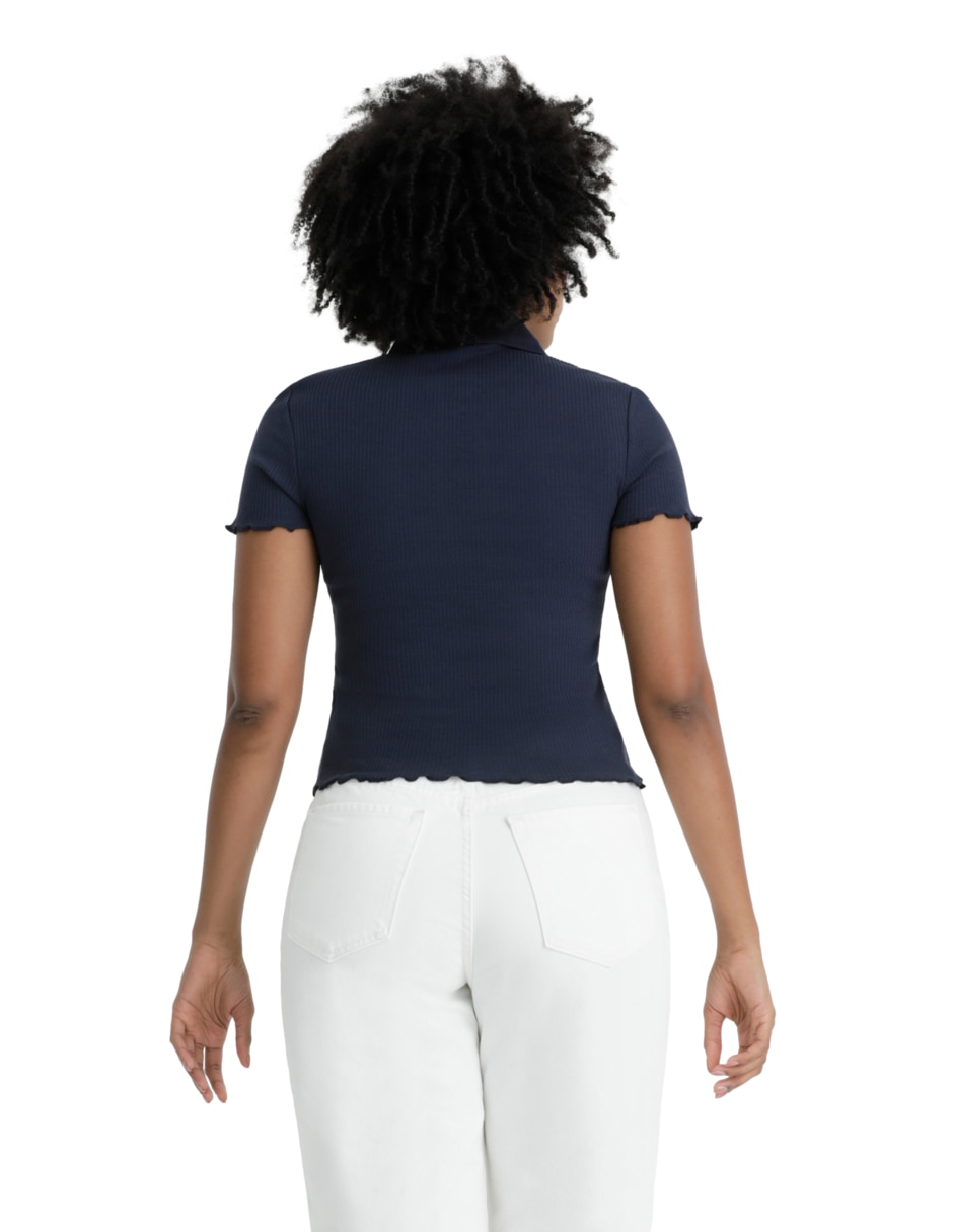 Playera tipo polo para mujer 4