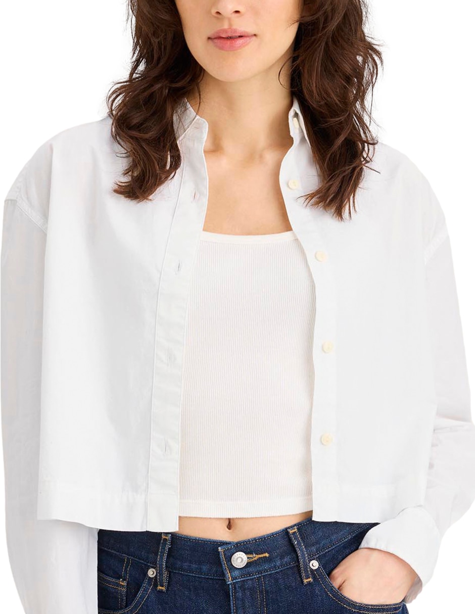 Blusa camisera manga larga para mujer 2