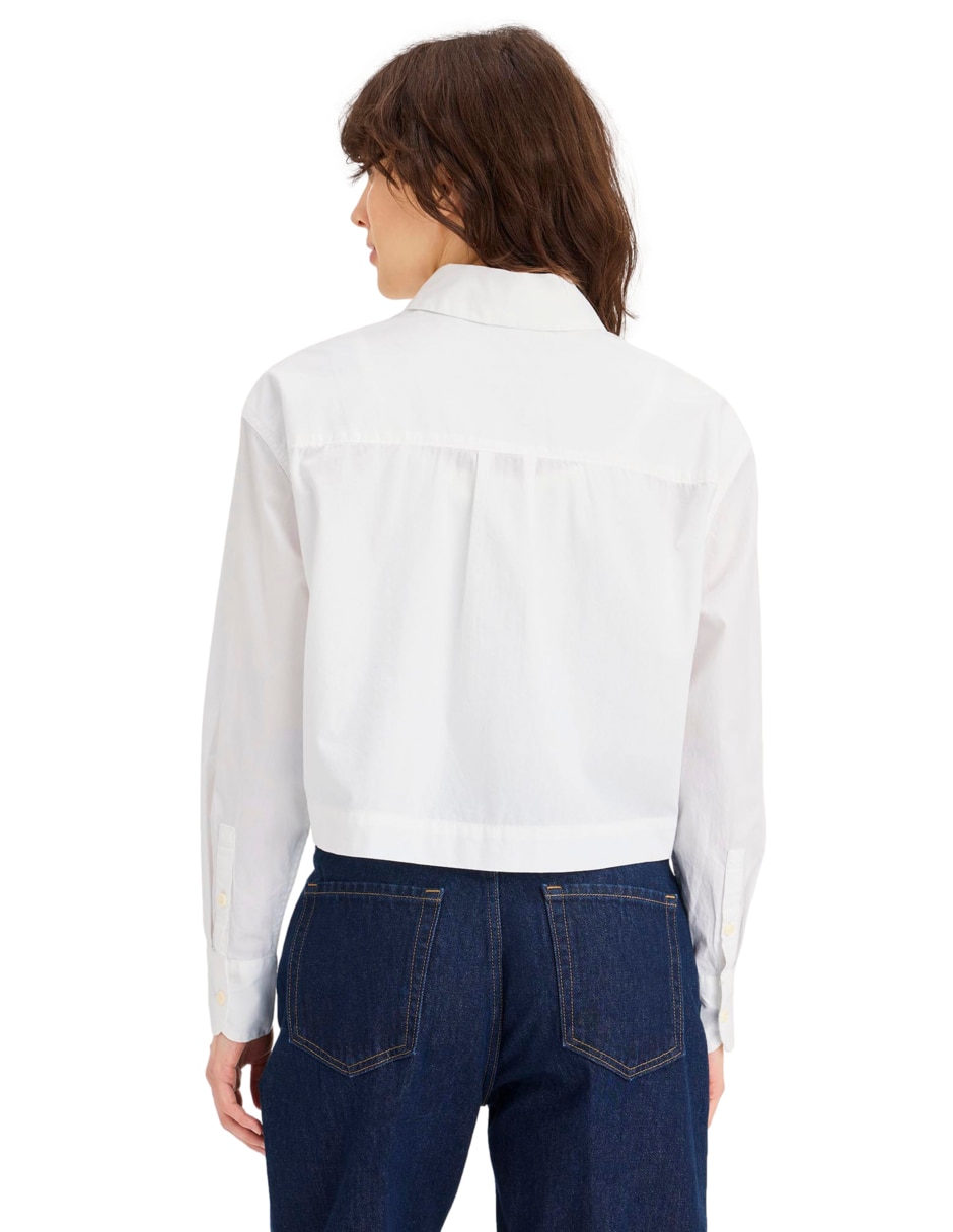 Blusa camisera manga larga para mujer 3