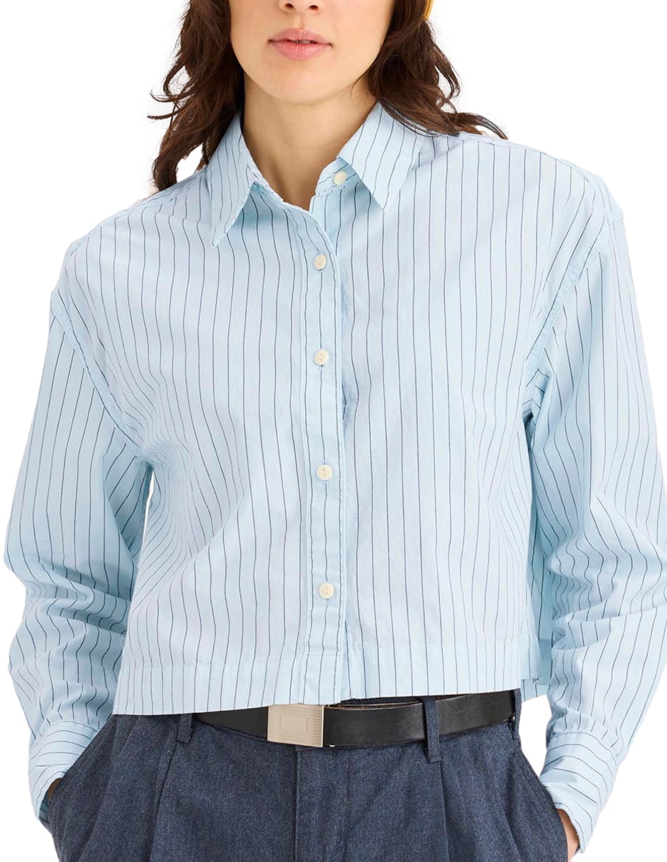 Blusa camisera manga larga para mujer 2