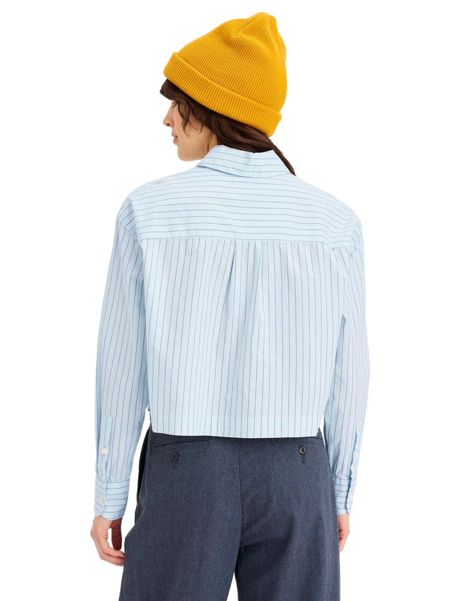 Blusa camisera manga larga para mujer 3