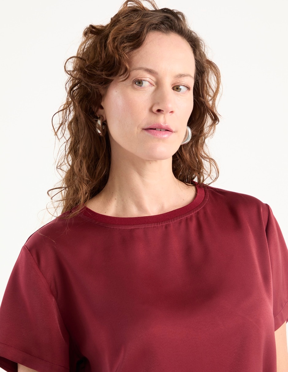 Blusa manga corta para mujer 4