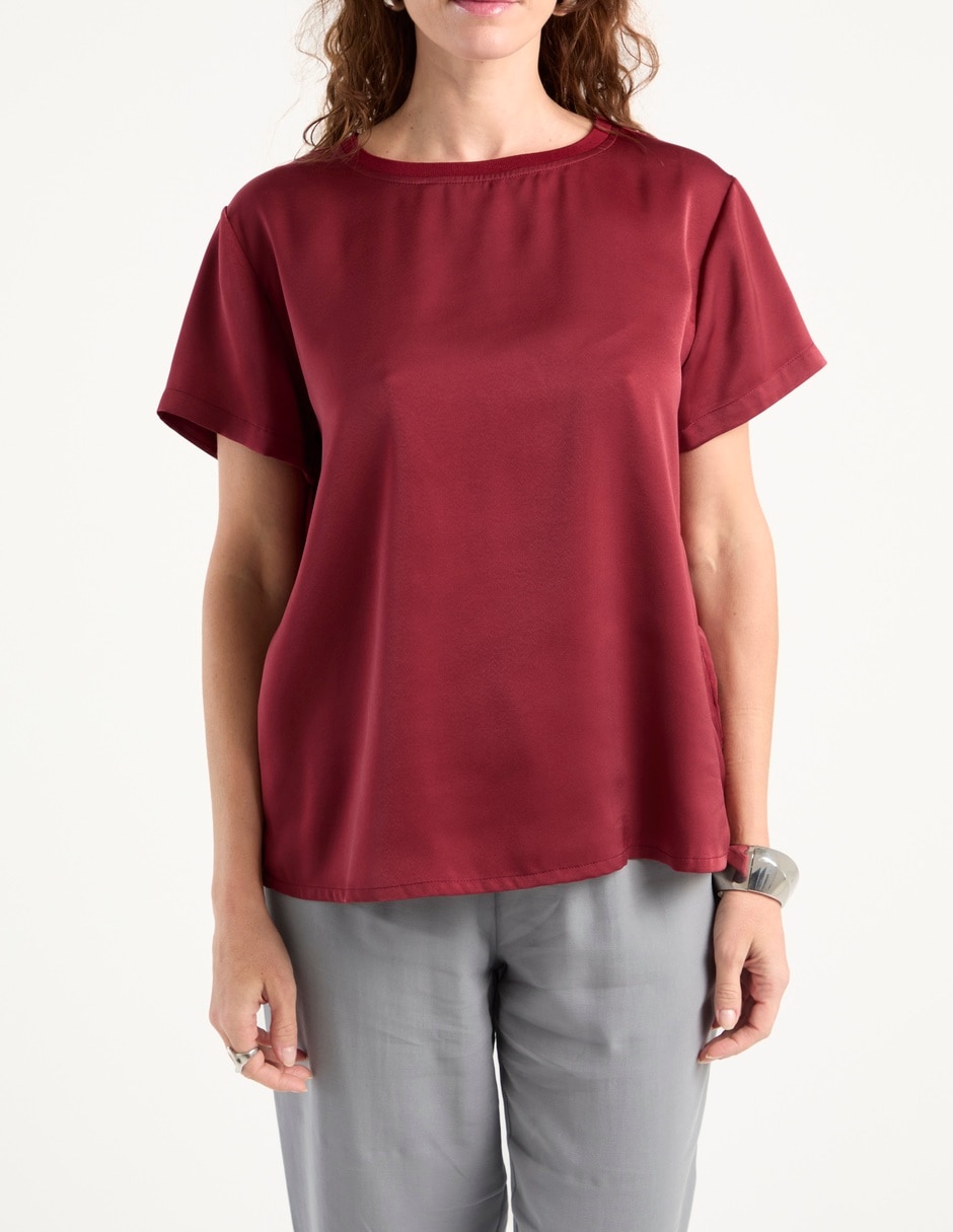 Blusa manga corta para mujer 5