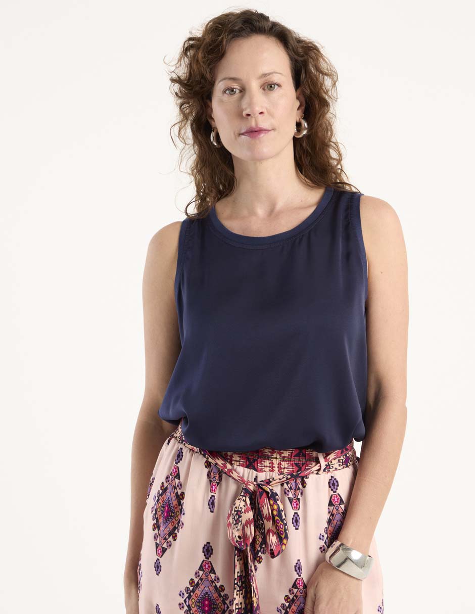 Blusa manga corta para mujer