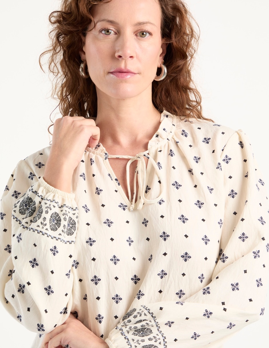 Blusa manga larga para mujer 4
