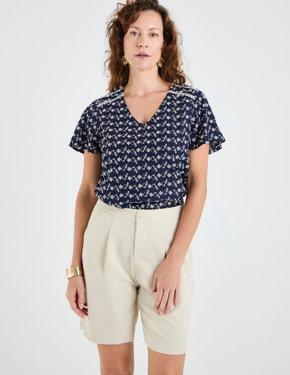 Blusa manga corta para mujer Blusa manga corta para mujer