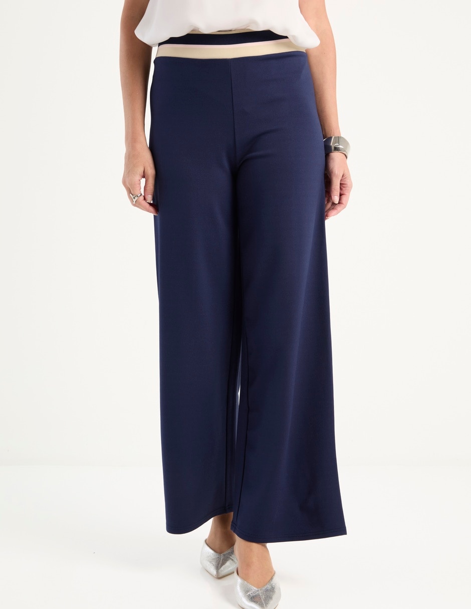 Pantalón coulotte slim para mujer