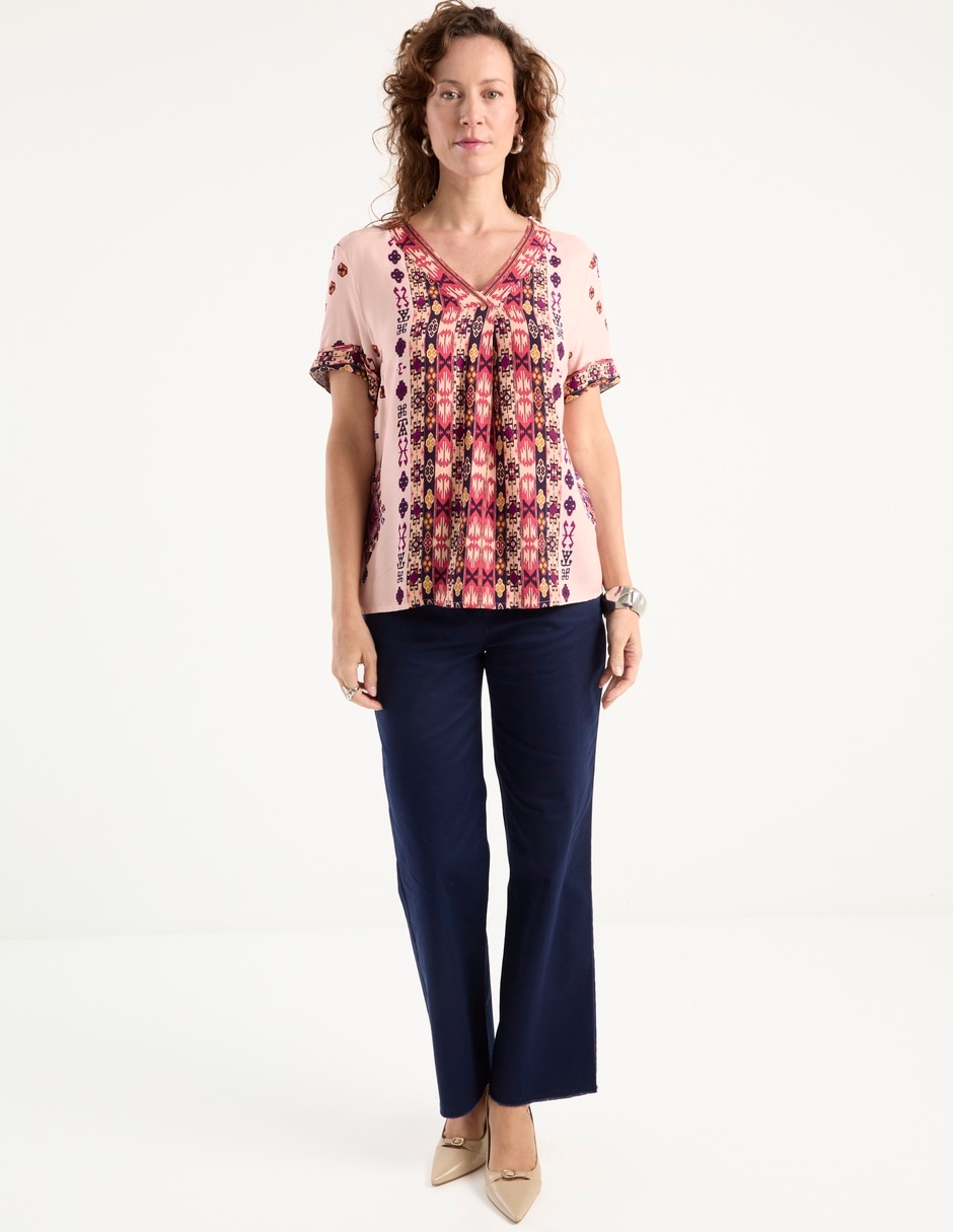 Blusa manga corta para mujer 3