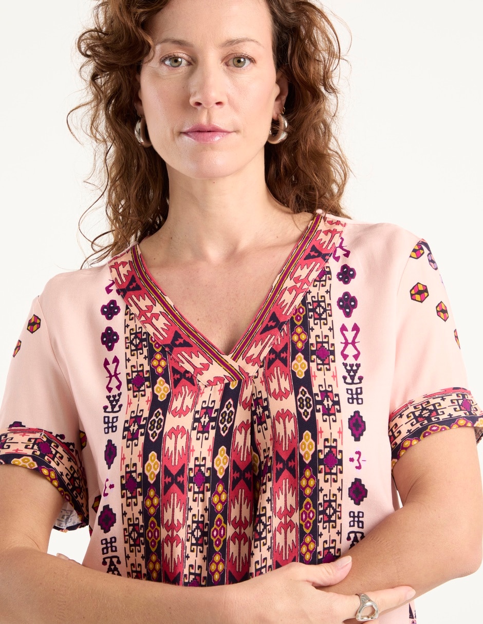 Blusa manga corta para mujer 4
