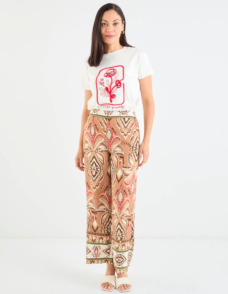 Playera manga corta cuello redondo para mujer 3