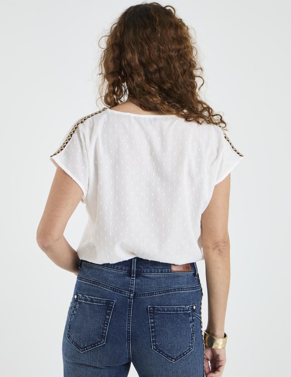 Blusa manga corta para mujer 2