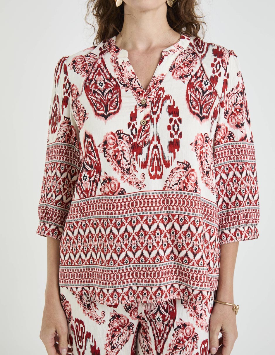 Blusa manga 3/4 para mujer 5