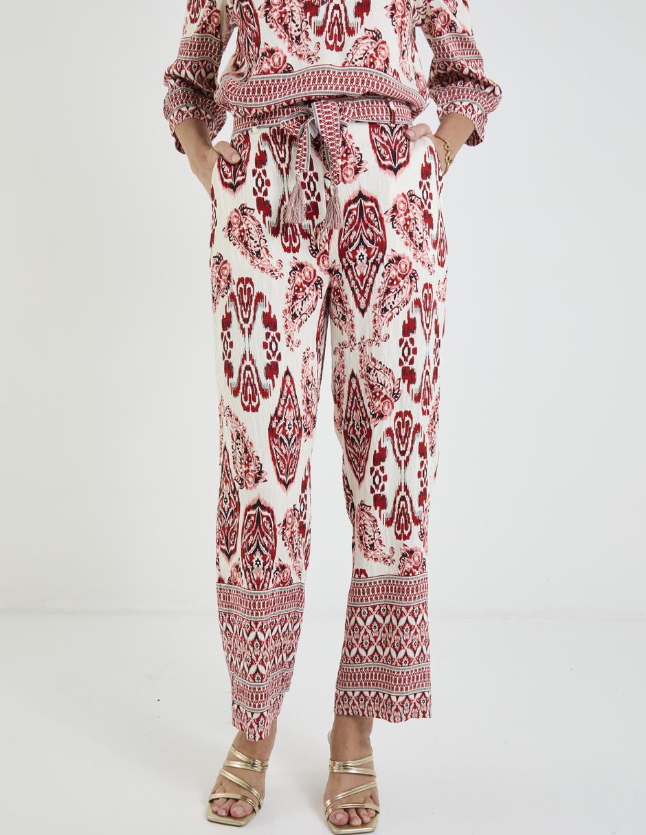 Pantalón relaxed straight para mujer