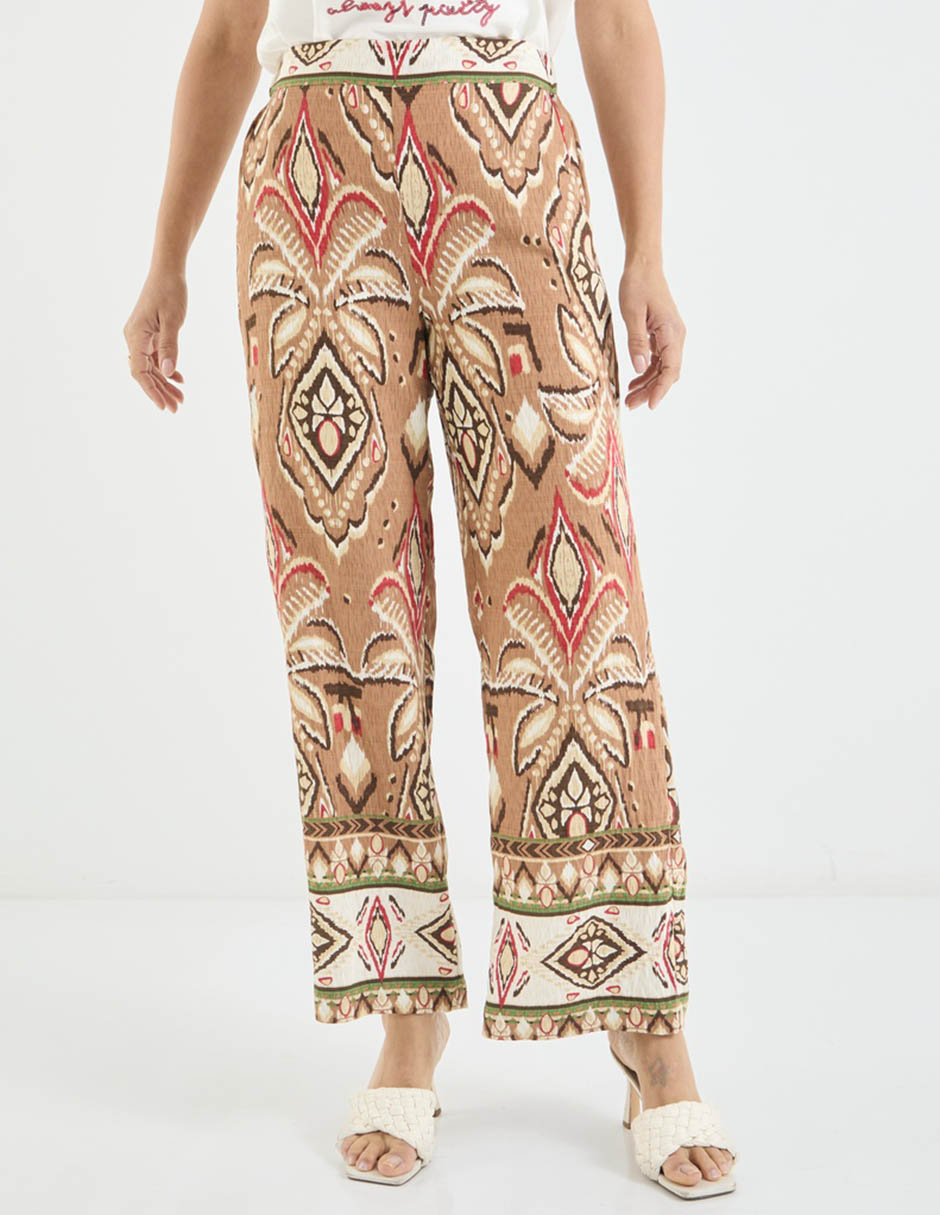 Pantalón relaxed amplio para mujer