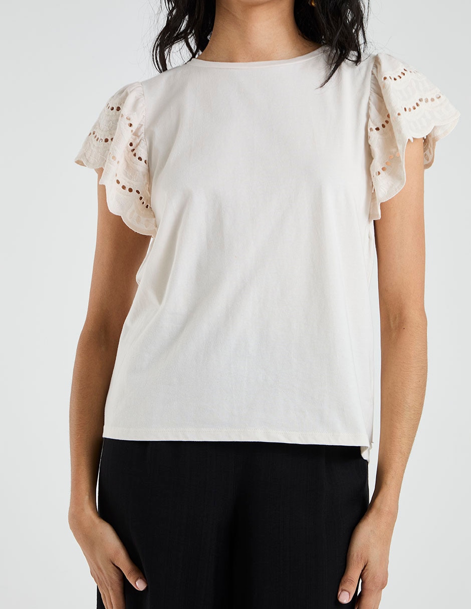 Blusa manga corta para mujer 5
