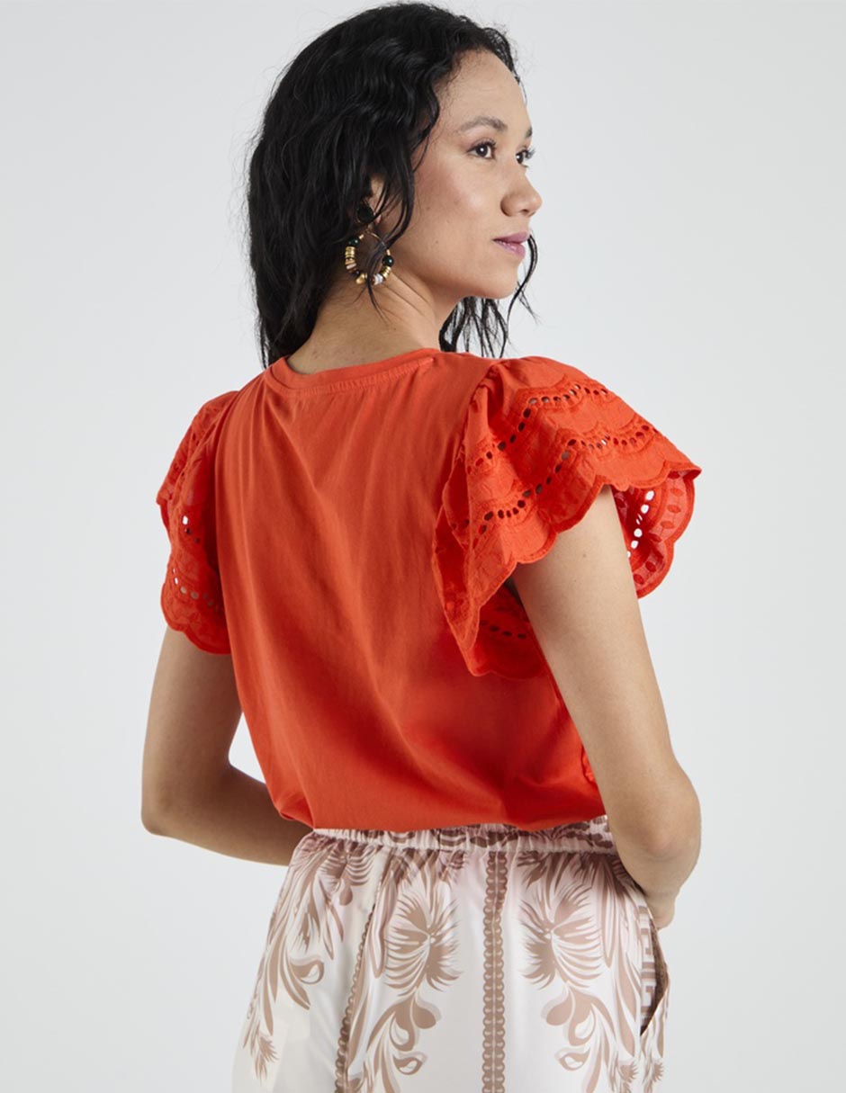 Blusa Lieb manga corta para mujer