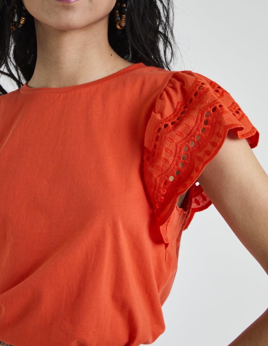 Blusa Lieb manga corta para mujer