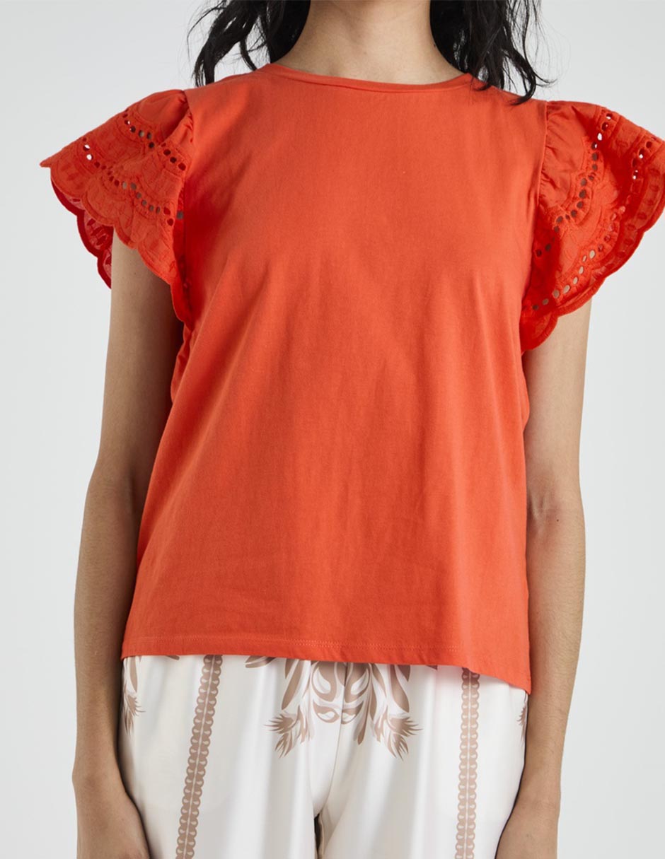Blusa Lieb manga corta para mujer