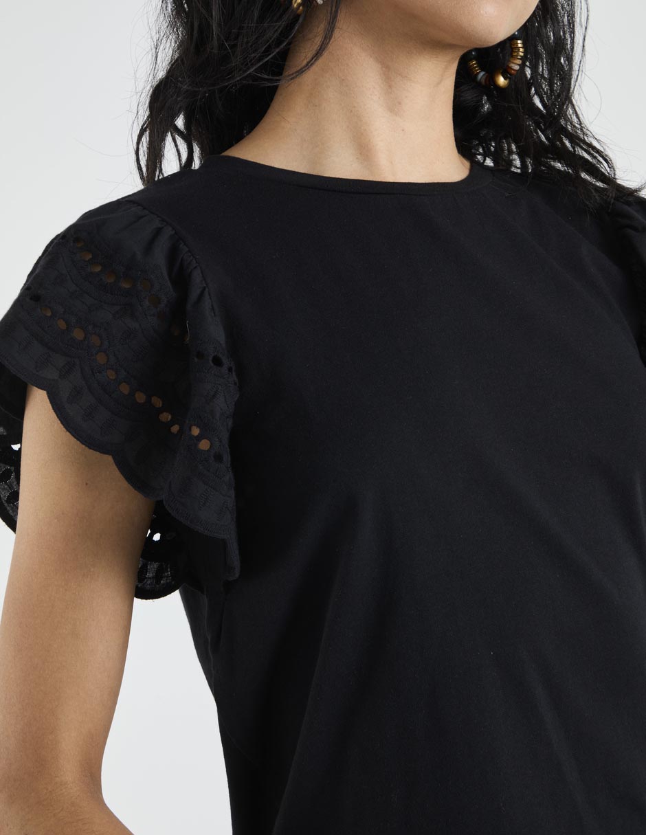 Blusa manga corta para mujer 4