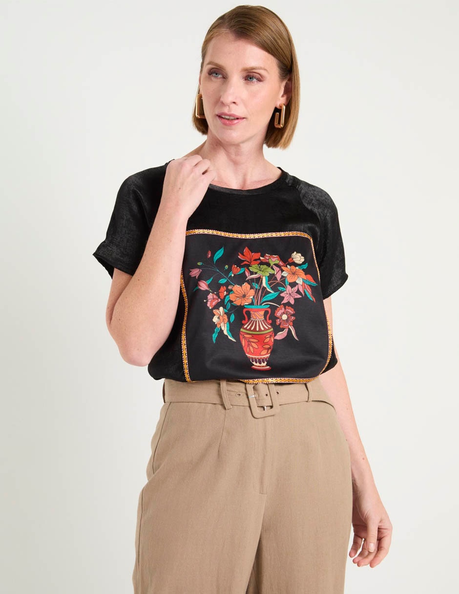 Blusa manga corta para mujer 2