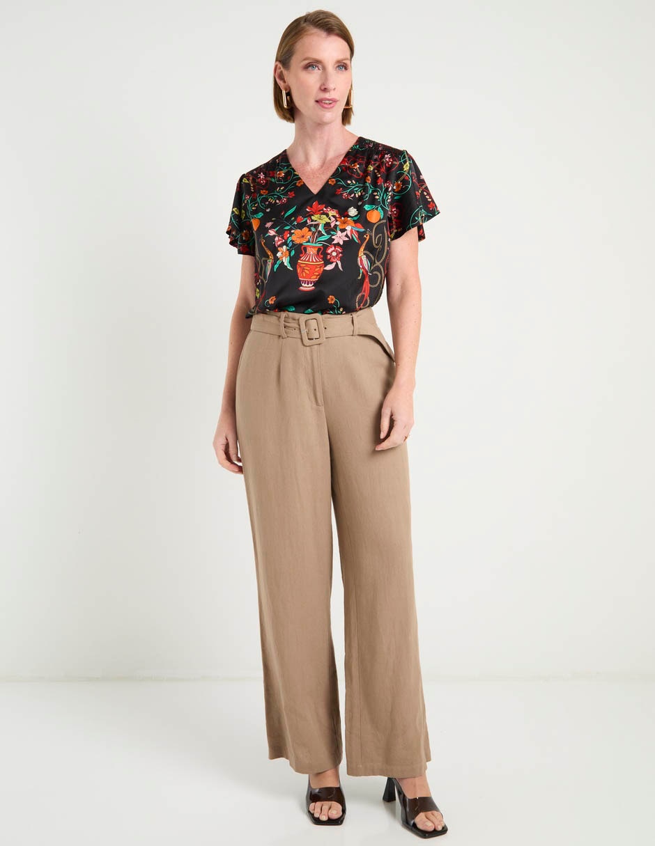 Blusa manga corta para mujer 3