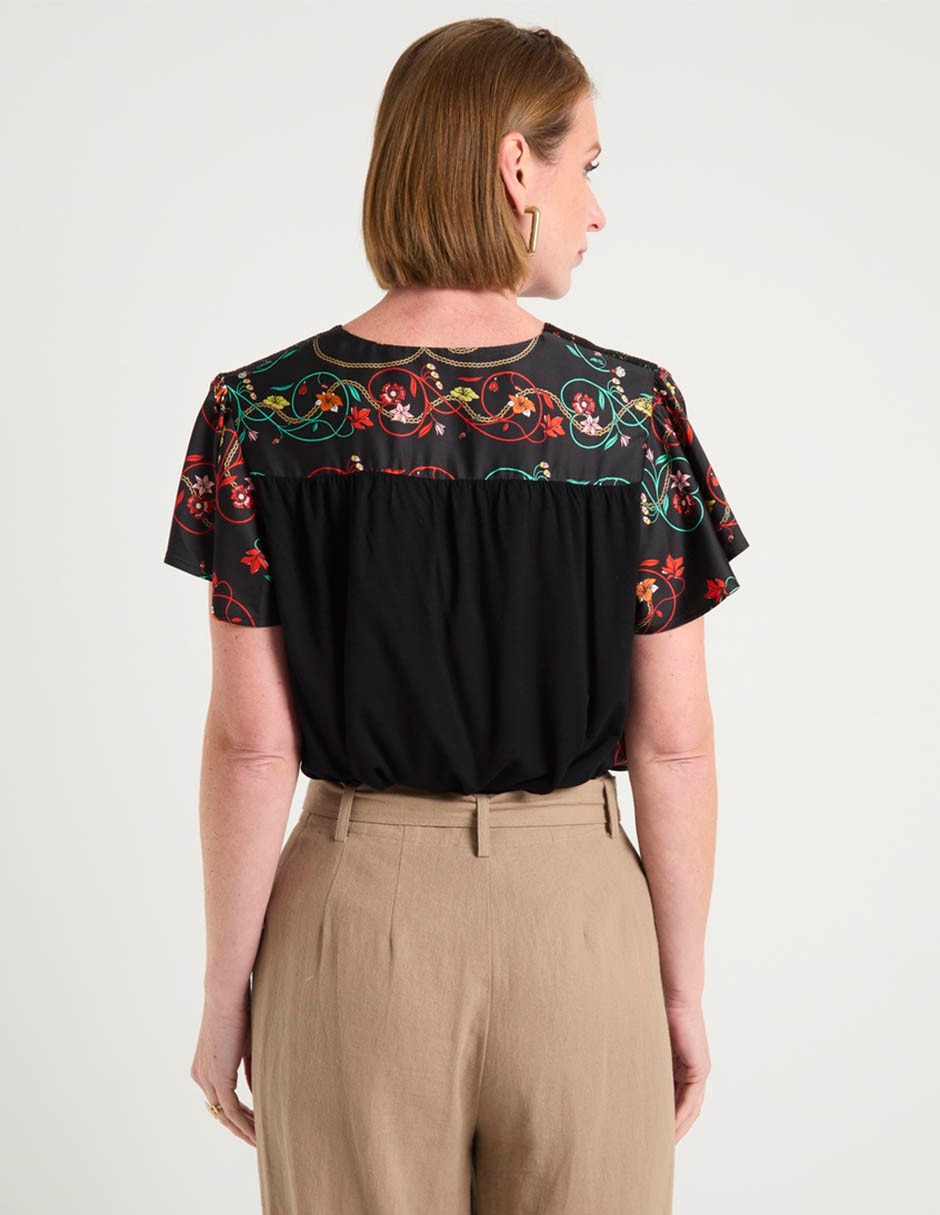 Blusa manga corta para mujer 6