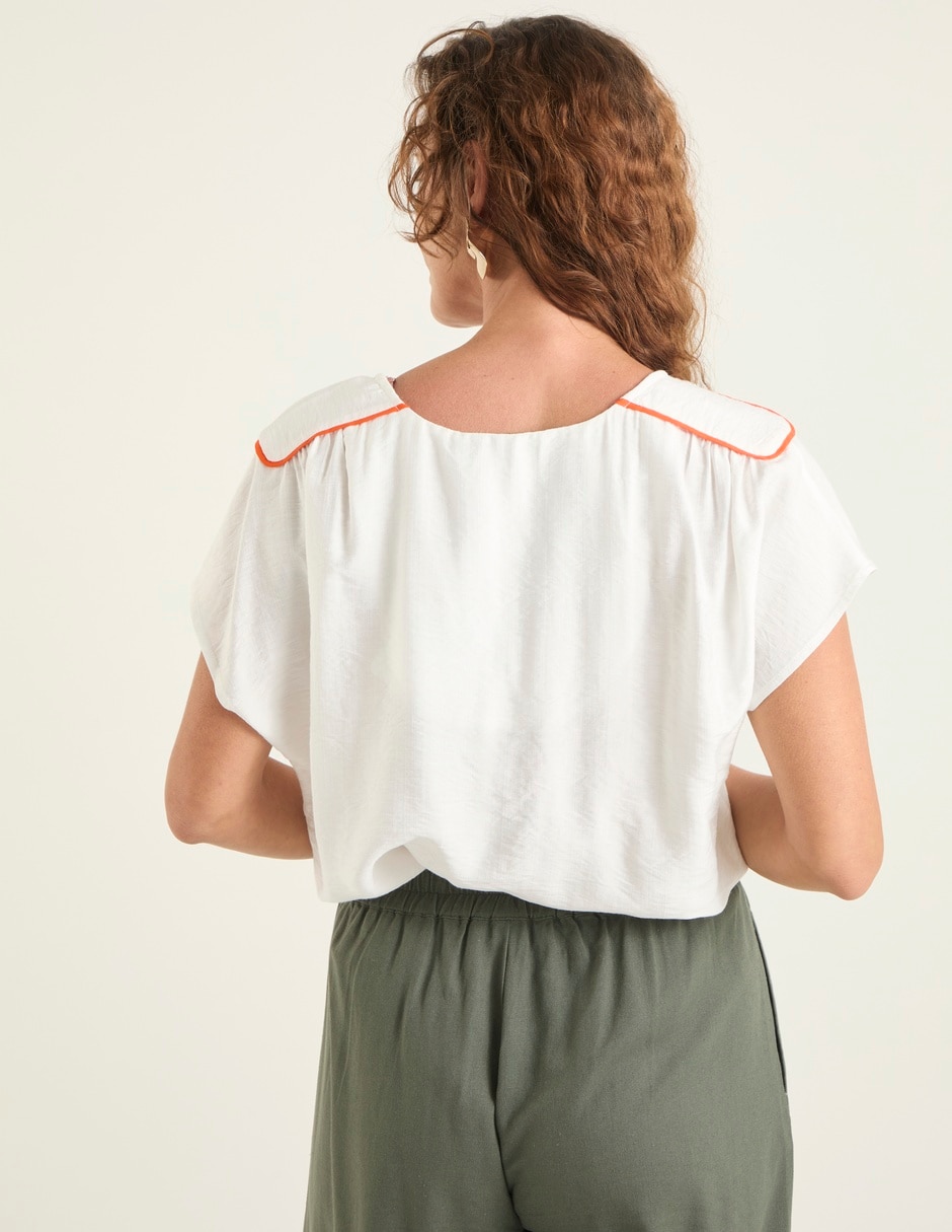 Blusa manga corta para mujer 2