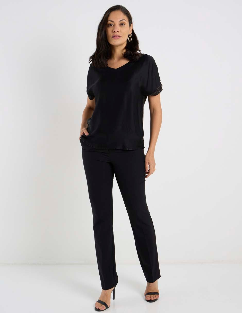 Blusa manga corta para mujer 8