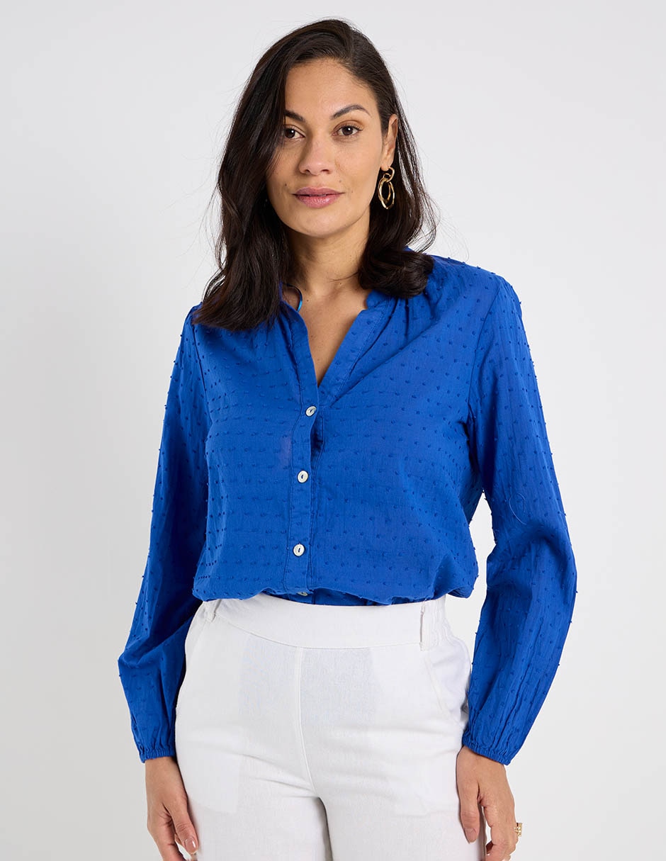 Blusa manga larga para mujer