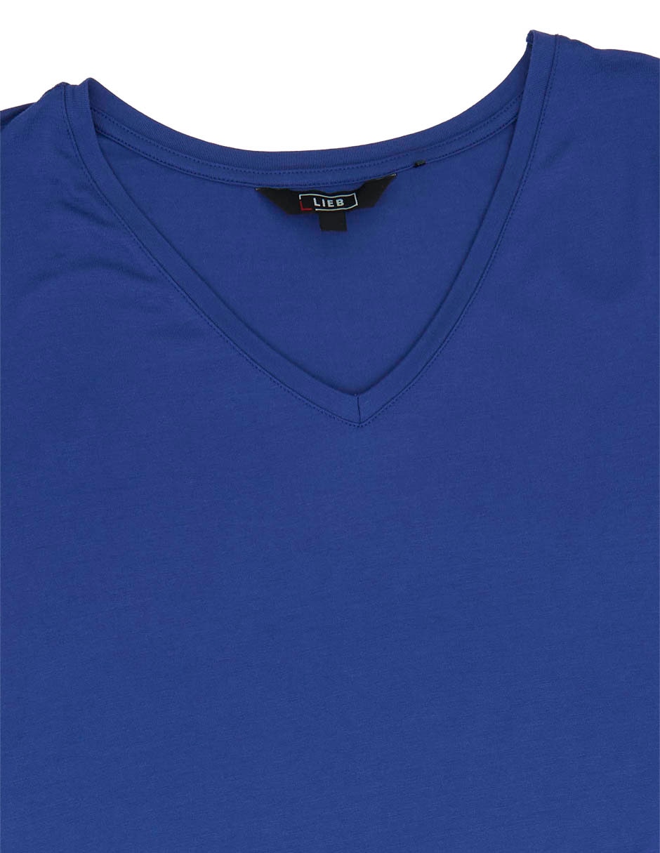 Playera manga corta cuello V para mujer 5