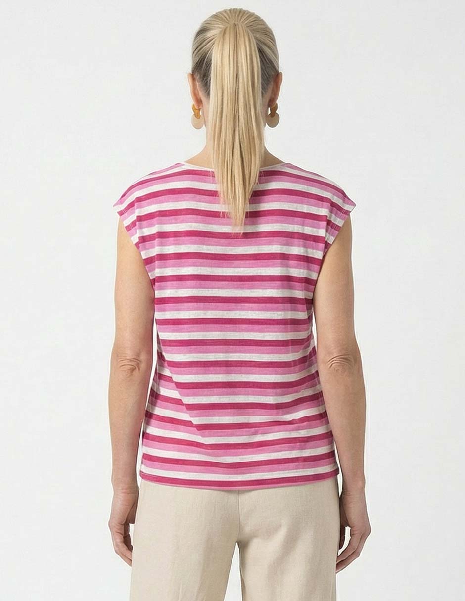 Playera manga corta cuello redondo para mujer 2