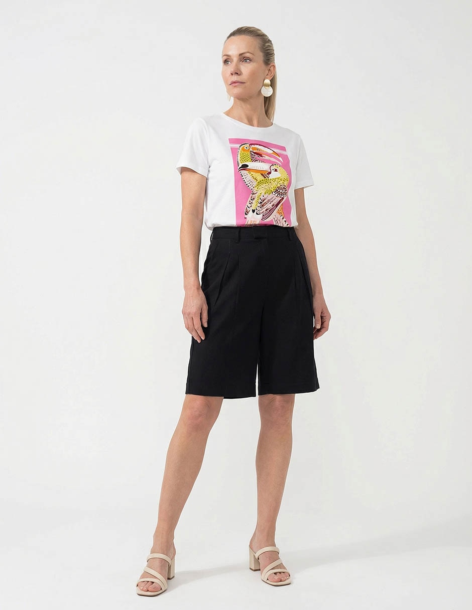 Playera manga corta cuello redondo para mujer 3