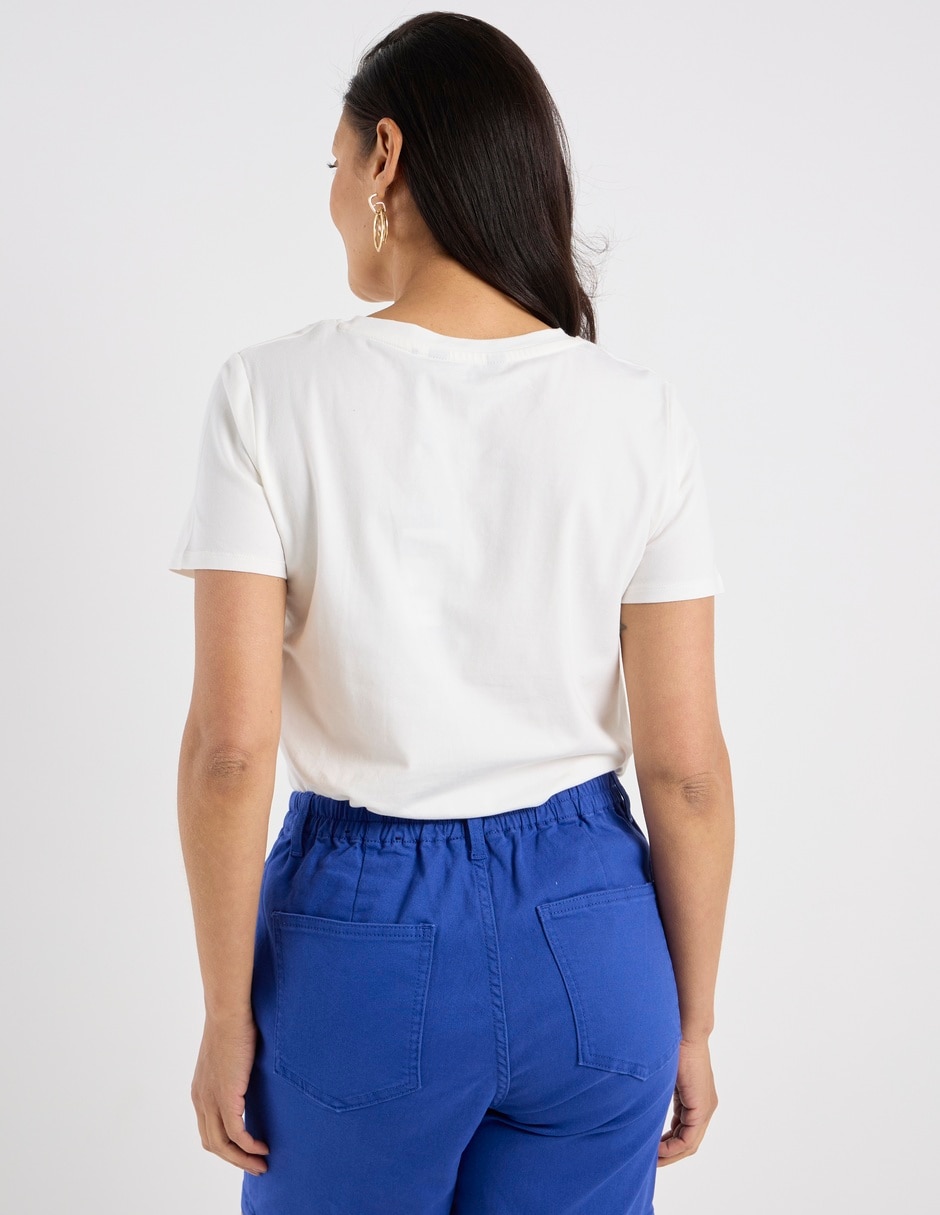 Blusa manga corta para mujer 7