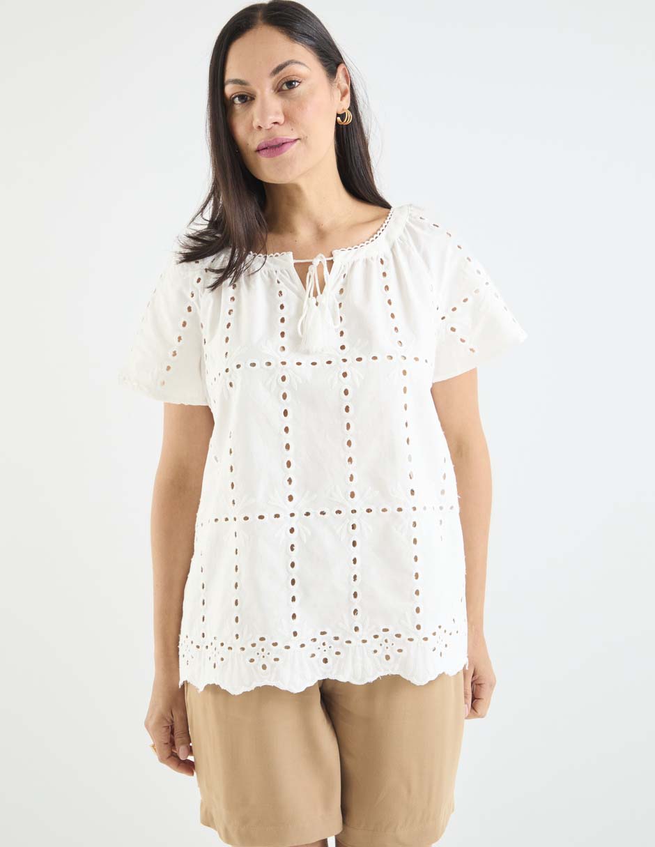 Blusa manga corta para mujer 2