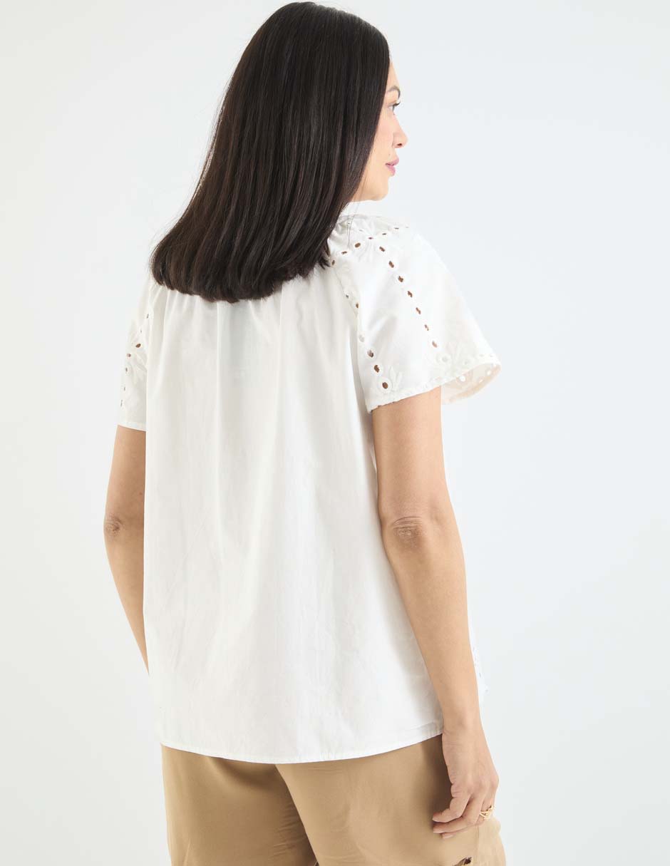 Blusa manga corta para mujer 6