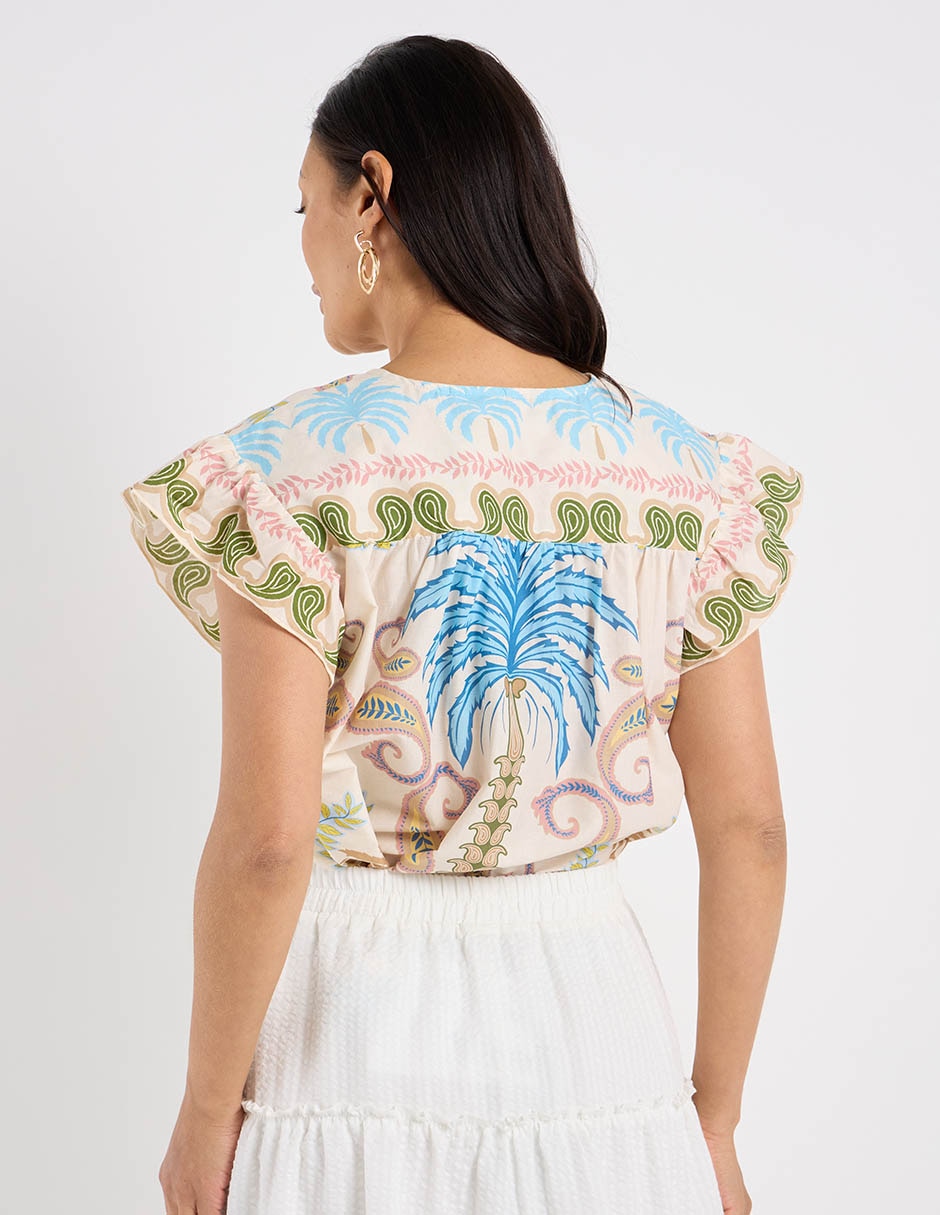 Blusa manga corta para mujer 7