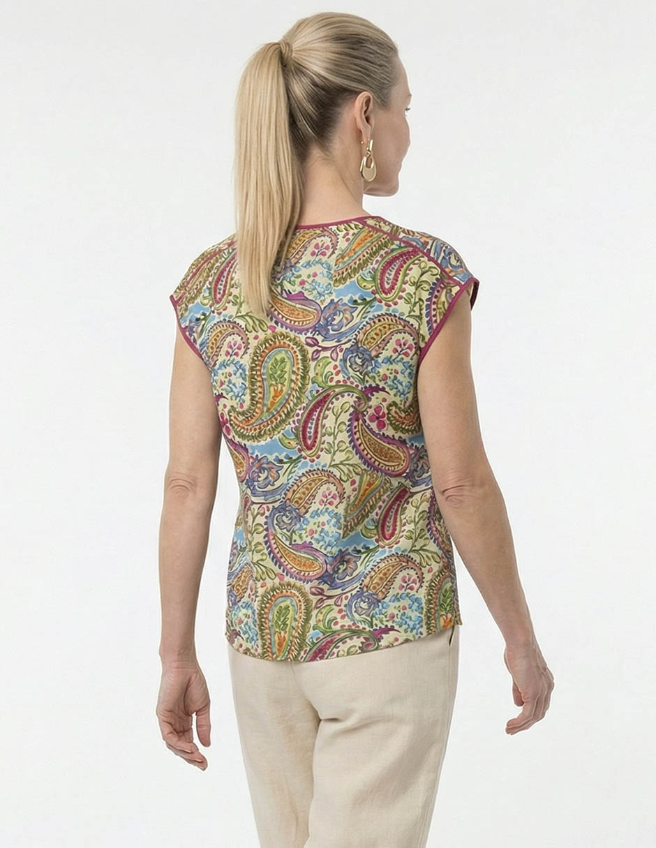 Blusa manga corta para mujer 2
