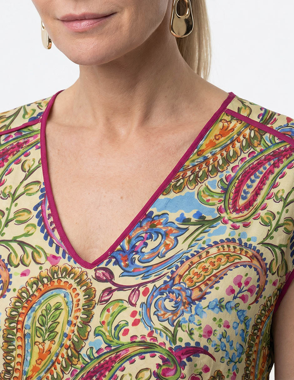 Blusa manga corta para mujer 4