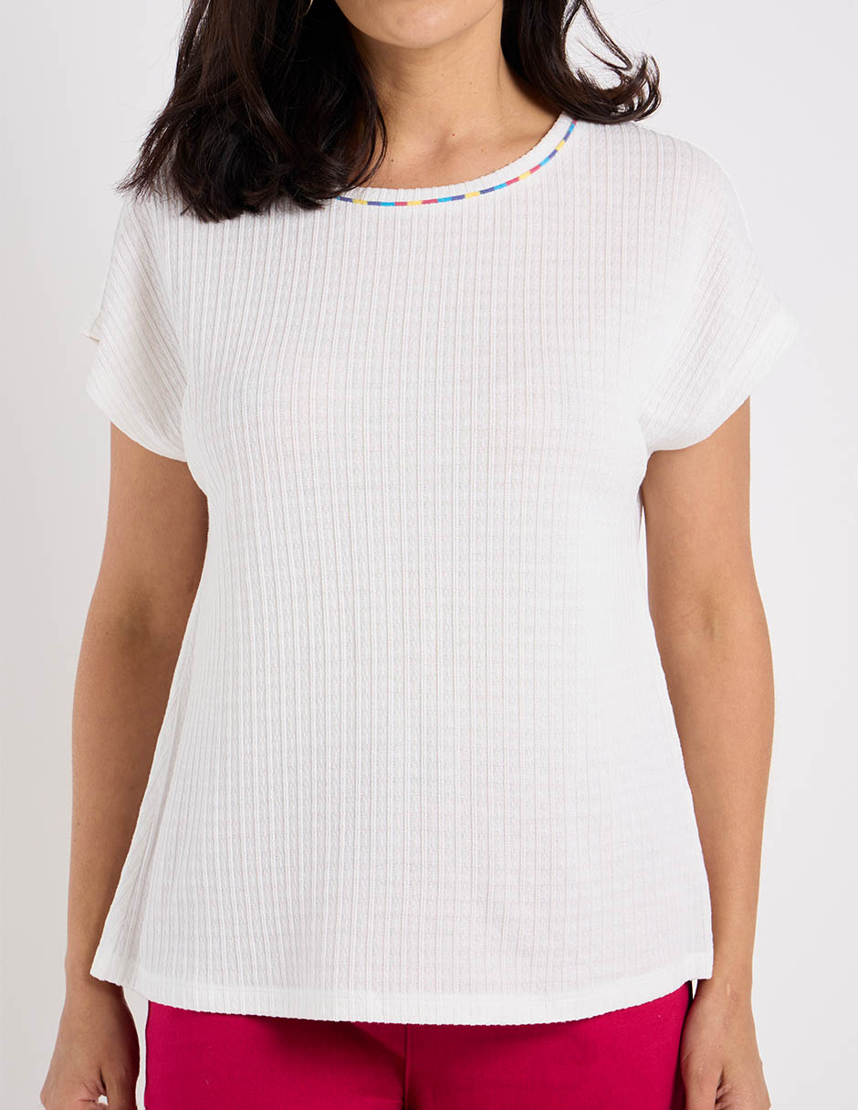Blusa manga corta para mujer 4