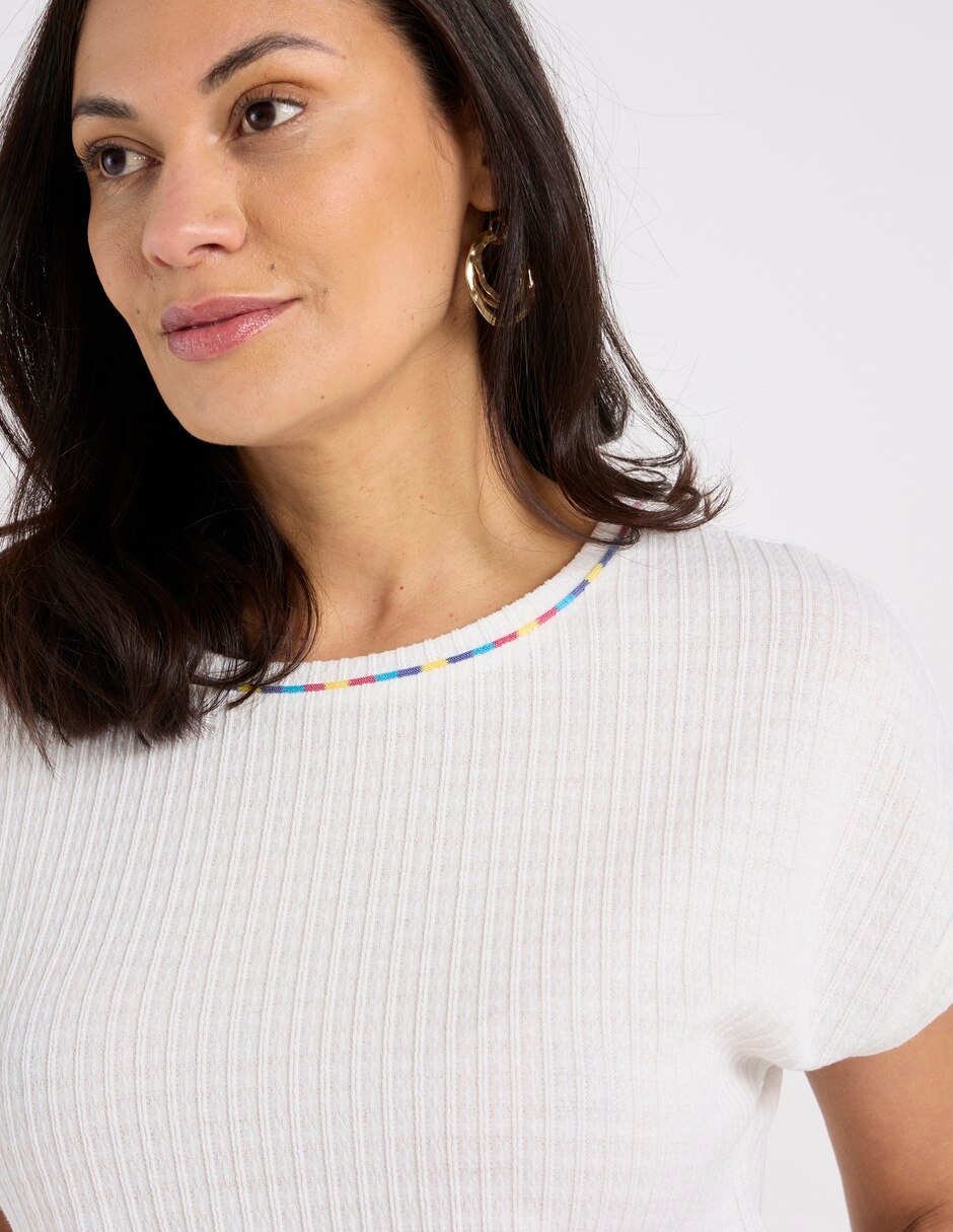 Blusa manga corta para mujer 6