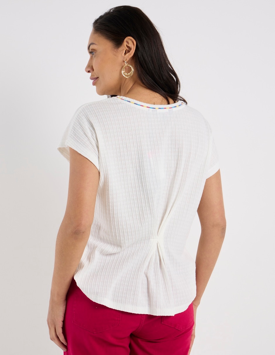Blusa manga corta para mujer 7