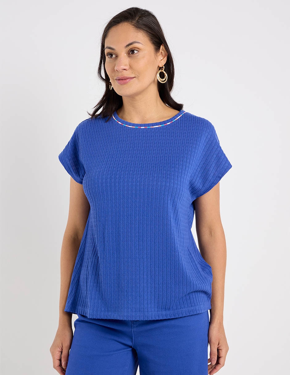 Blusa manga corta para mujer