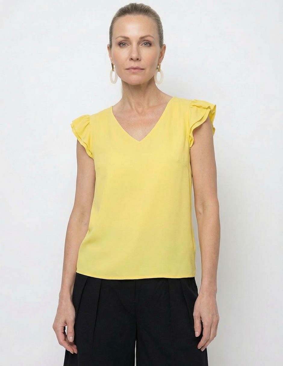 Blusa manga corta para mujer 5