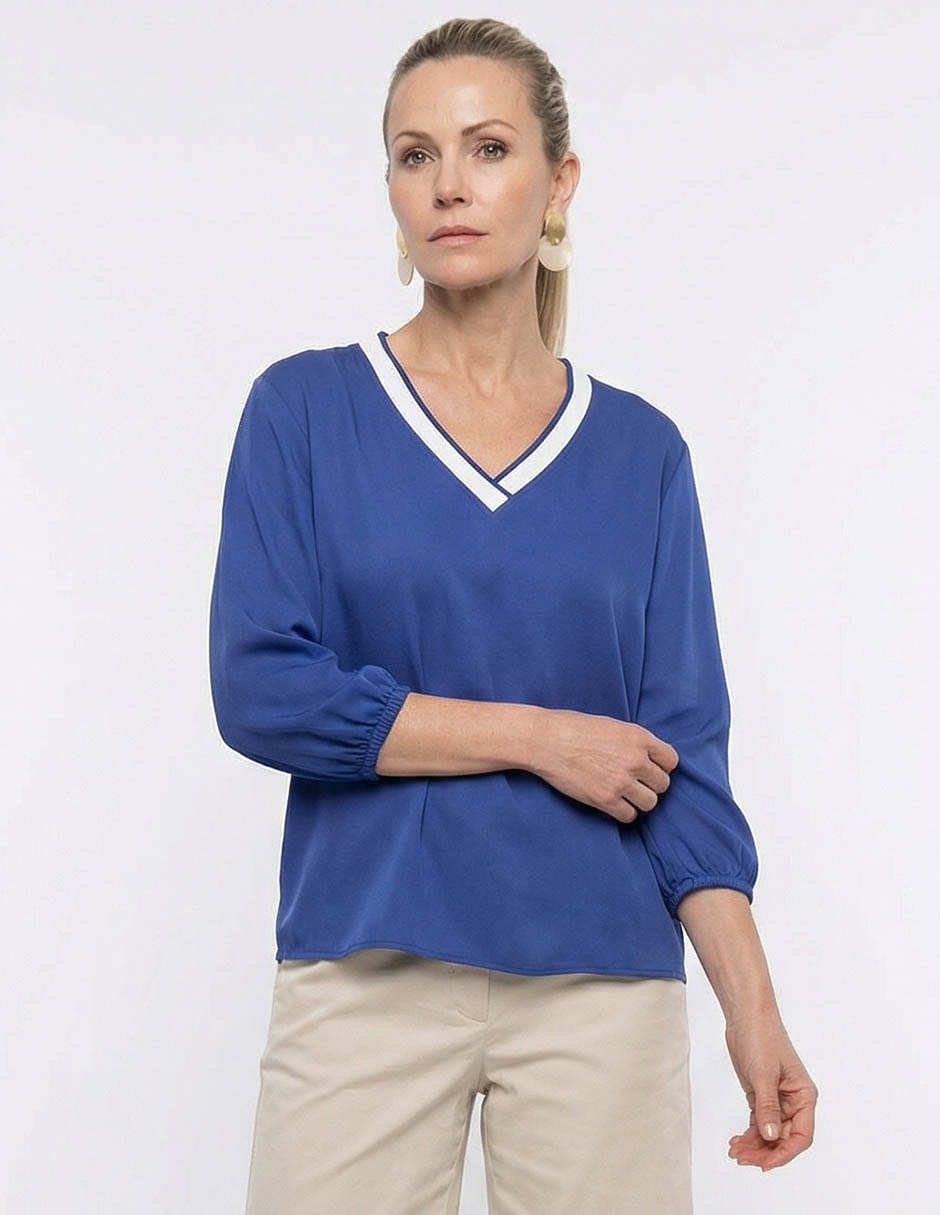 Blusa manga 3/4 para mujer Blusa manga 3/4 para mujer