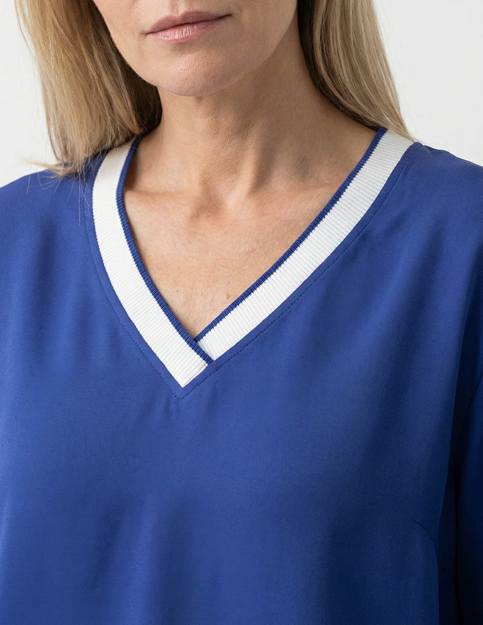 BLUSA LIEB LB2604-158, XG, AZUL MARINO