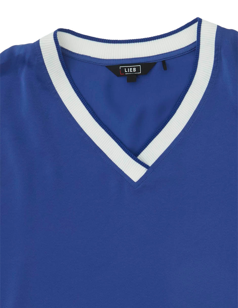 BLUSA LIEB LB2604-158, XG, AZUL MARINO