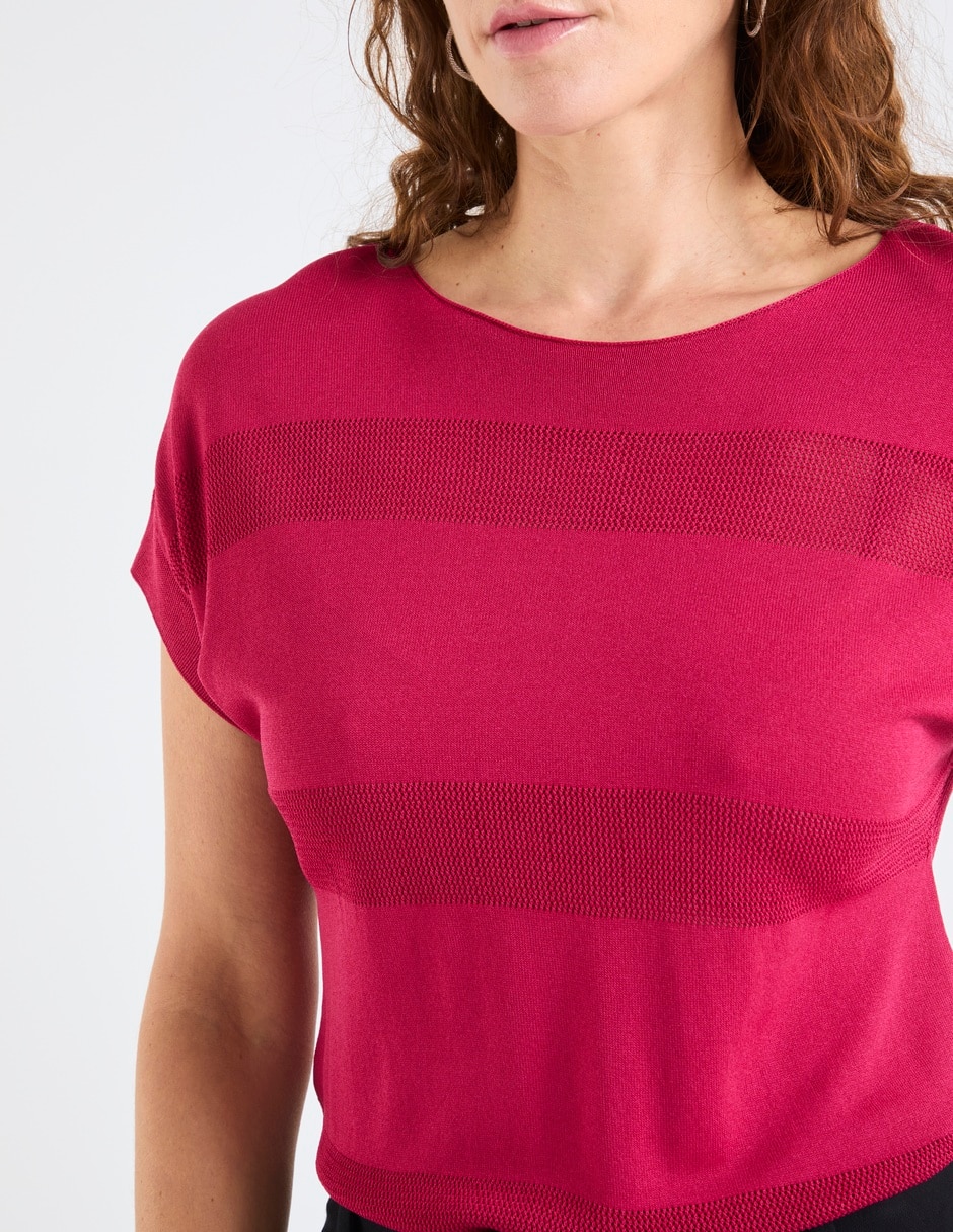 Blusa manga corta para mujer 4