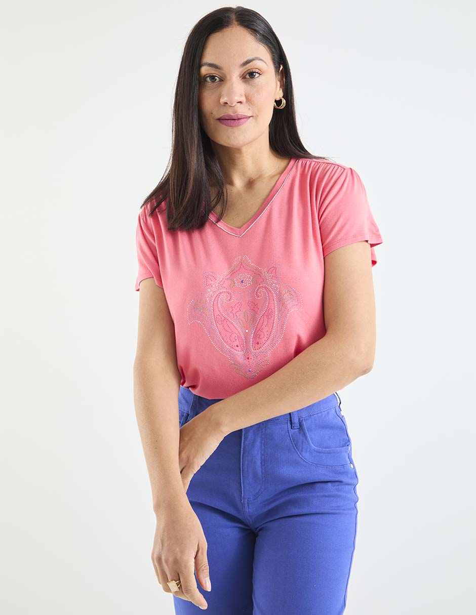 PLAYERA LIEB LB2605-, M, CORAL